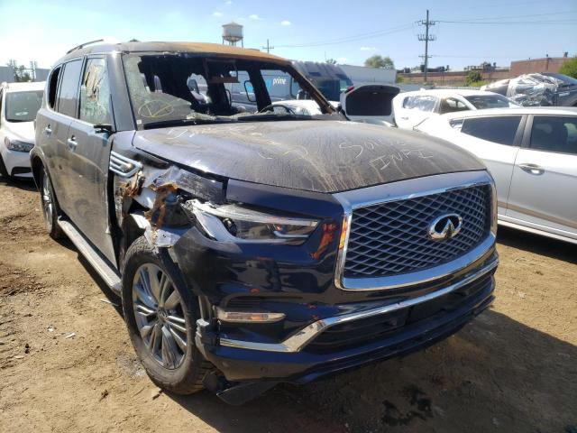 JN8AZ2AE5M9270492 - 2021 INFINITI QX80 LUXE BLUE photo 4