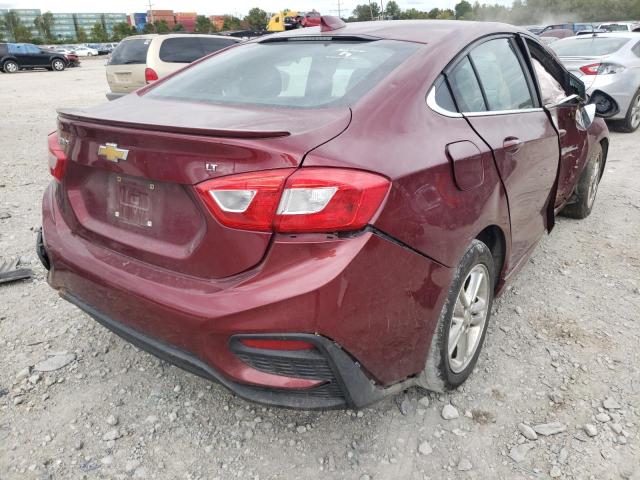 1G1BE5SM3G7258191 - 2016 CHEVROLET CRUISE LT MAROON photo 4