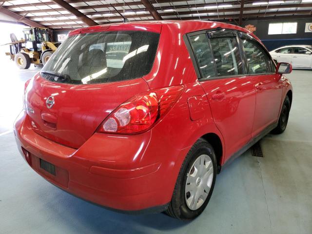 3N1BC1CP6CK280697 - 2012 NISSAN VERSA S RED photo 4