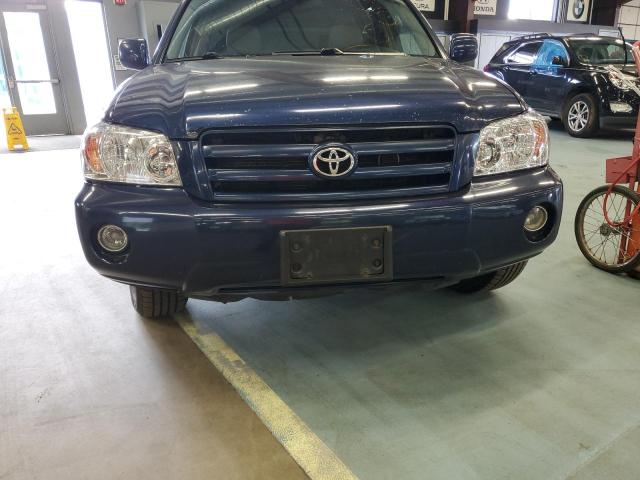 JTEEP21A850079344 - 2005 TOYOTA HIGHLANDER BLUE photo 9