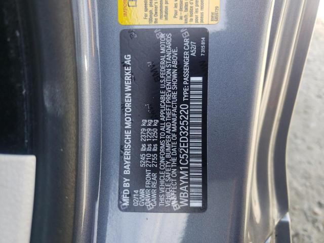 WBAYM1C52ED325220 - 2014 BMW 650 XI GRAY photo 10