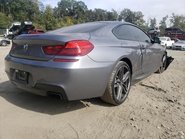 WBAYM1C52ED325220 - 2014 BMW 650 XI GRAY photo 4