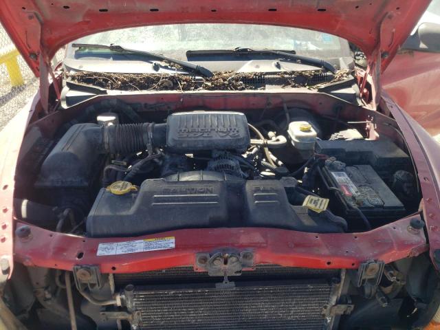 1D7GL12K54S589556 - 2004 DODGE DAKOTA SXT RED photo 7