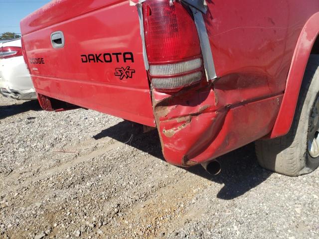 1D7GL12K54S589556 - 2004 DODGE DAKOTA SXT RED photo 9