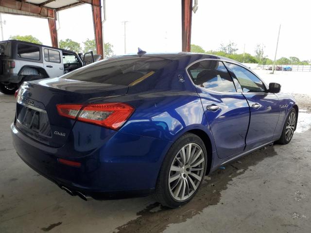 ZAM57XSA0G1164221 - 2016 MASERATI GHIBLI BLUE photo 4