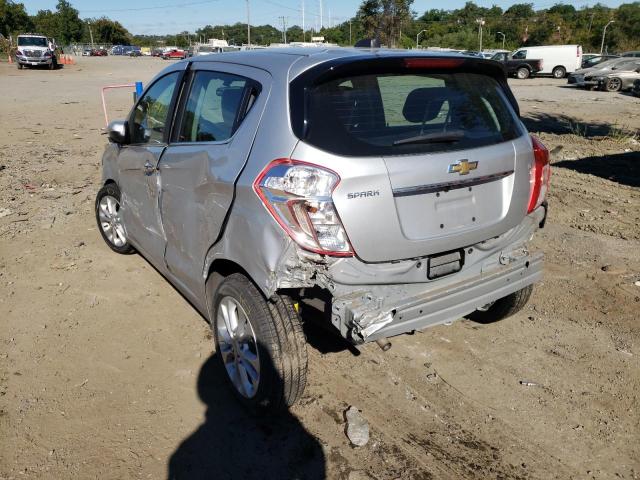 KL8CF6SA9LC429220 - 2020 CHEVROLET SPARK 2LT SILVER photo 3