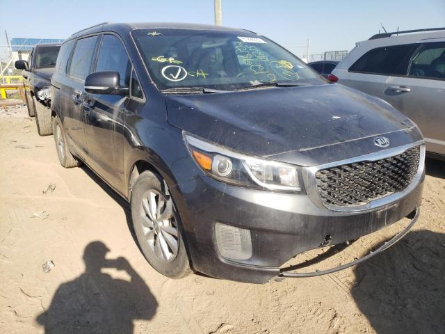 KNDMB5C19G6111215 - 2016 KIA SEDONA LX GRAY photo 1