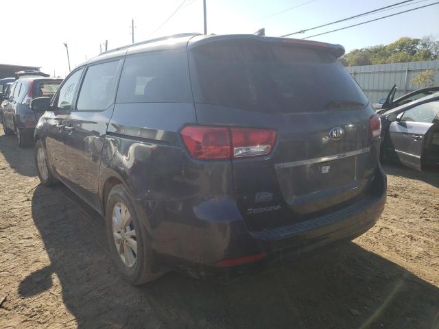 KNDMB5C19G6111215 - 2016 KIA SEDONA LX GRAY photo 3