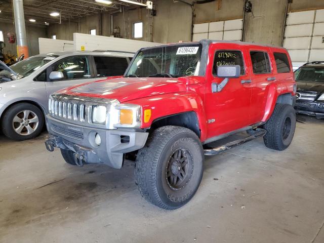 5GTDN136268110429 - 2006 HUMMER H3 RED photo 2