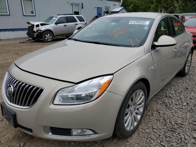 2G4GN5EC5B9181360 - 2011 BUICK REGAL CXL BEIGE photo 2