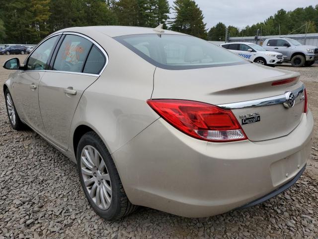 2G4GN5EC5B9181360 - 2011 BUICK REGAL CXL BEIGE photo 3