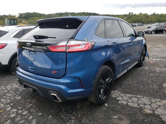 2FMPK4AP1MBA44696 - 2021 FORD EDGE ST BLUE photo 4