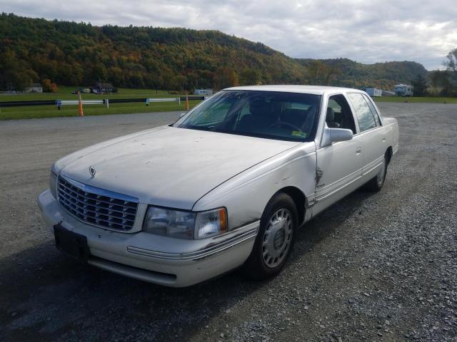 1G6KD54Y6XU717096 - 1999 CADILLAC DEVILLE WHITE photo 2