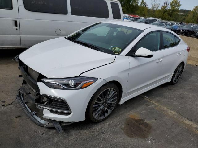 KMHD04LB3HU333332 - 2017 HYUNDAI ELANTRA SP WHITE photo 2