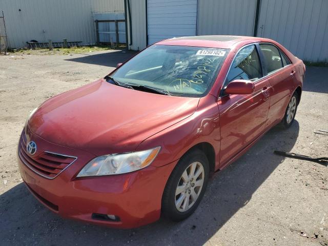 4T1BE46K77U137865 - 2007 TOYOTA CAMRY CE RED photo 2