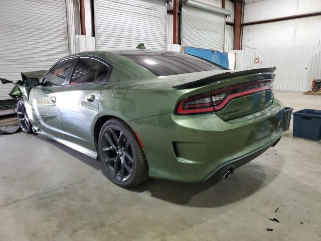 2C3CDXHG9MH673130 - 2021 DODGE CHARGER GT GREEN photo 3