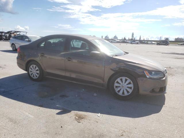 3VW1K7AJXEM425113 - 2014 VOLKSWAGEN JETTA BASE BROWN photo 9