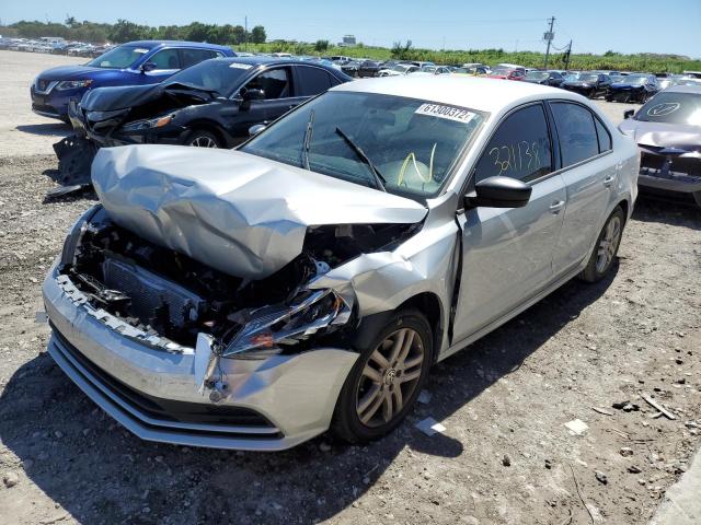 3VW2K7AJ0FM230384 - 2015 VOLKSWAGEN JETTA BASE SILVER photo 2