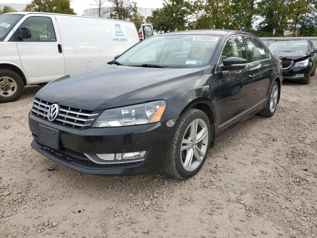 1VWCV7A33FC071259 - 2015 VOLKSWAGEN PASSAT SEL BLACK photo 2