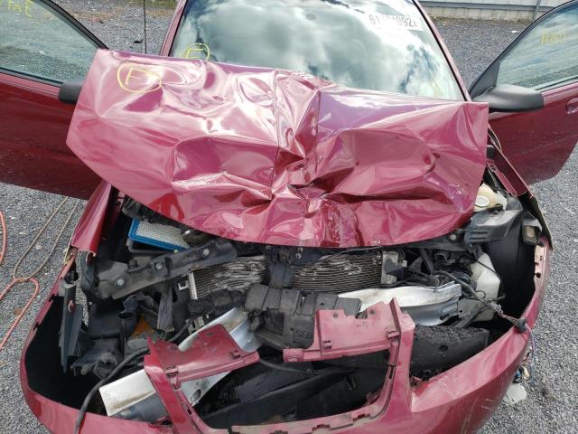 1G8AJ52F55Z182193 - 2005 SATURN ION LEVEL MAROON photo 7