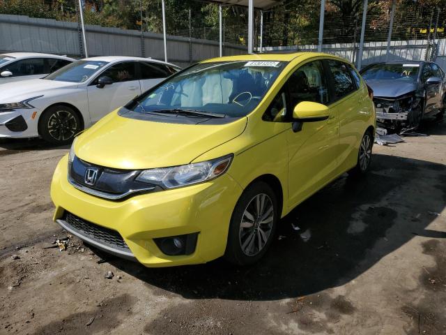 JHMGK5H73GX032030 - 2016 HONDA FIT EX YELLOW photo 2