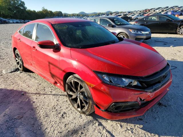 2HGFC2F81MH552328 - 2021 HONDA CIVIC SPOR RED photo 1