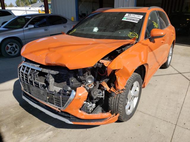 WA1AUCF34M1136248 - 2021 AUDI Q3 PREMIUM ORANGE photo 2