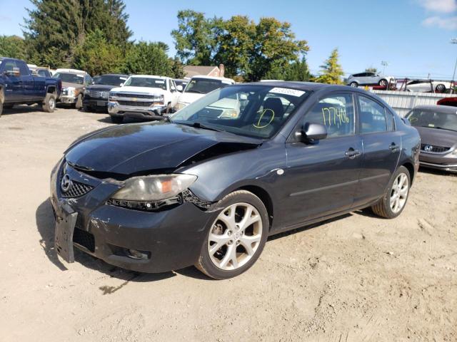 JM1BK32G781169808 - 2008 MAZDA 3 I GRAY photo 2