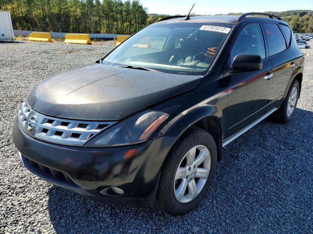 JN8AZ08W16W515392 - 2006 NISSAN MURANO SL BLACK photo 2