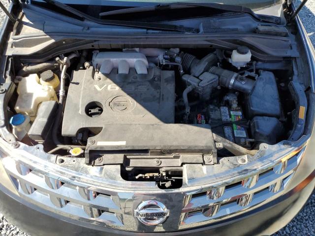 JN8AZ08W16W515392 - 2006 NISSAN MURANO SL BLACK photo 7