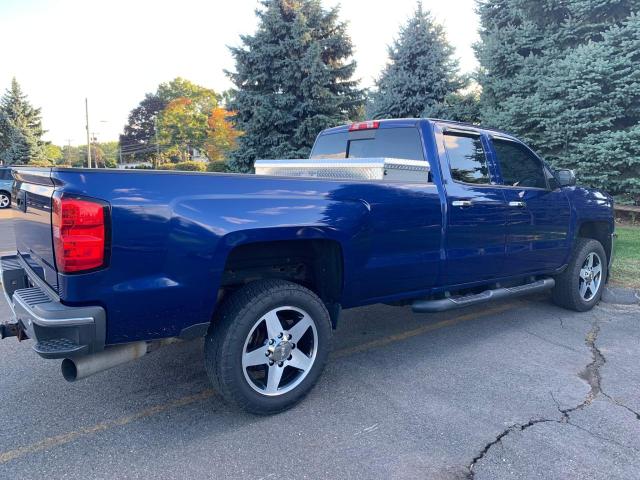 1GC2KWE86FZ100015 - 2015 CHEVROLET SILVERADO BLUE photo 3