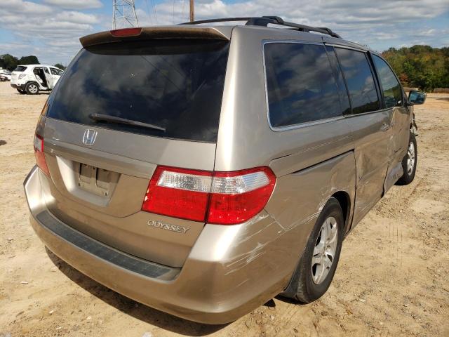 5FNRL38695B413133 - 2005 HONDA ODYSSEY EX GOLD photo 4