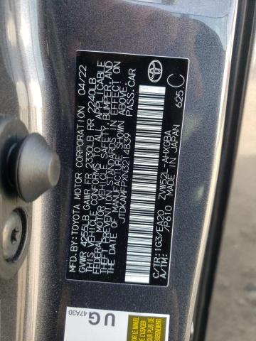 JTDKAMFPXN3214839 - 2022 TOYOTA PRIUS PRIM Grau Foto 10