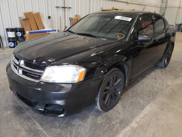 1B3BD1FG8BN544440 - 2011 DODGE AVENGER MA BLACK photo 2