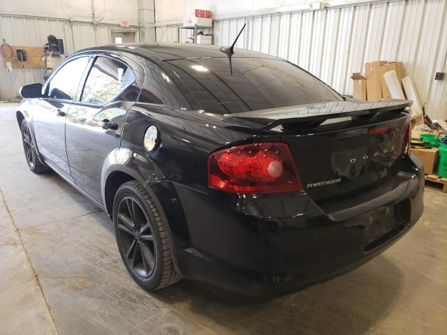 1B3BD1FG8BN544440 - 2011 DODGE AVENGER MA BLACK photo 3