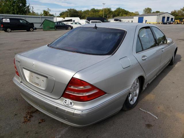 WDBNG70J72A277677 - 2002 MERCEDES-BENZ S-CLASS SILVER photo 4