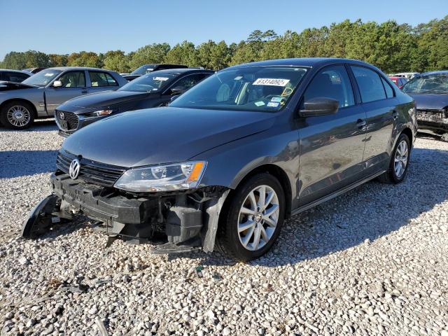 3VW2K7AJ4EM248482 - 2014 VOLKSWAGEN JETTA BASE GRAY photo 2