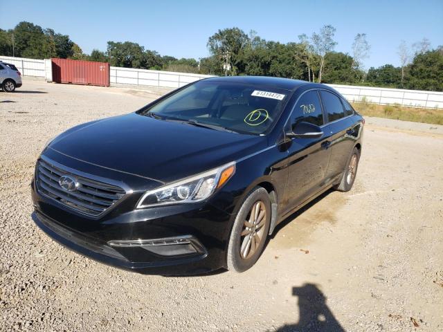 5NPE24AA5FH139308 - 2015 HYUNDAI SONATA ECO BLACK photo 2