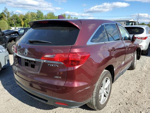 5J8TB4H52DL008167 - 2013 ACURA RDX BURGUNDY photo 4