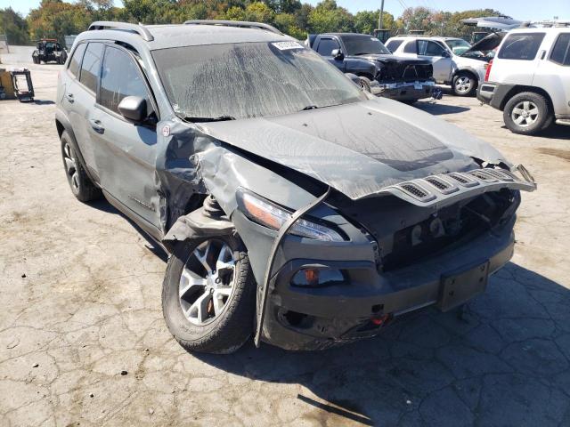 1C4PJMBS4EW257345 - 2014 JEEP CHEROKEE T GRAY photo 1