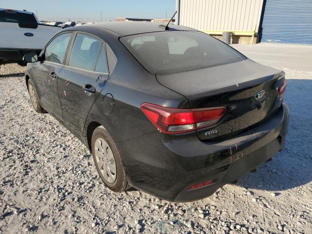 3KPA24AB1KE205147 - 2019 KIA RIO S BLACK photo 3