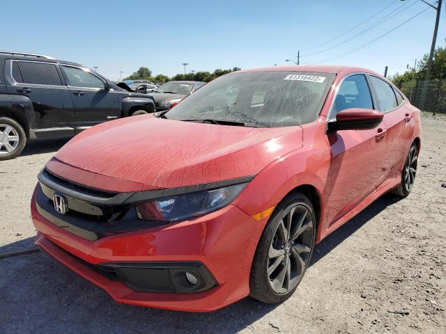 2HGFC2F84LH515966 - 2020 HONDA CIVIC SPOR 红色 照片 2
