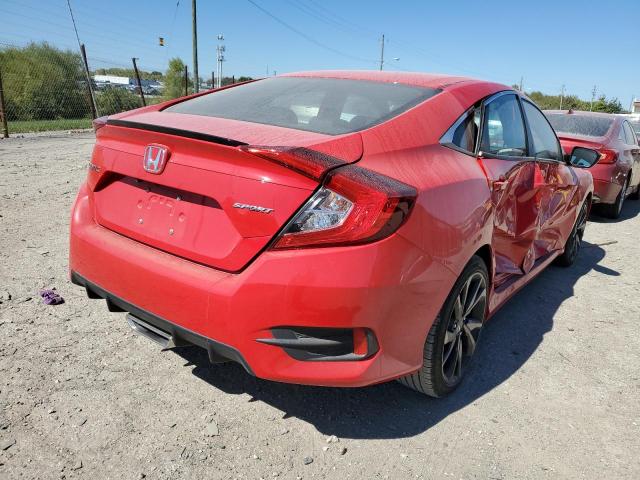 2HGFC2F84LH515966 - 2020 HONDA CIVIC SPOR 红色 照片 4