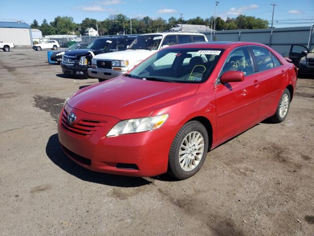 4T1BE46K47U069184 - 2007 TOYOTA CAMRY CE RED photo 2