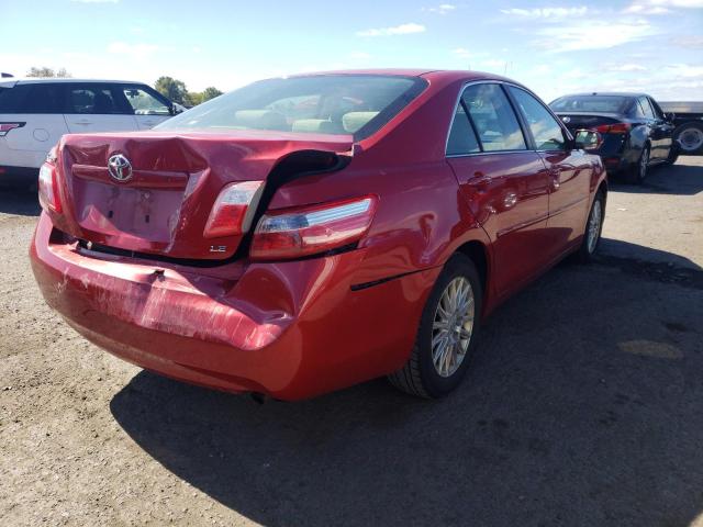 4T1BE46K47U069184 - 2007 TOYOTA CAMRY CE RED photo 4