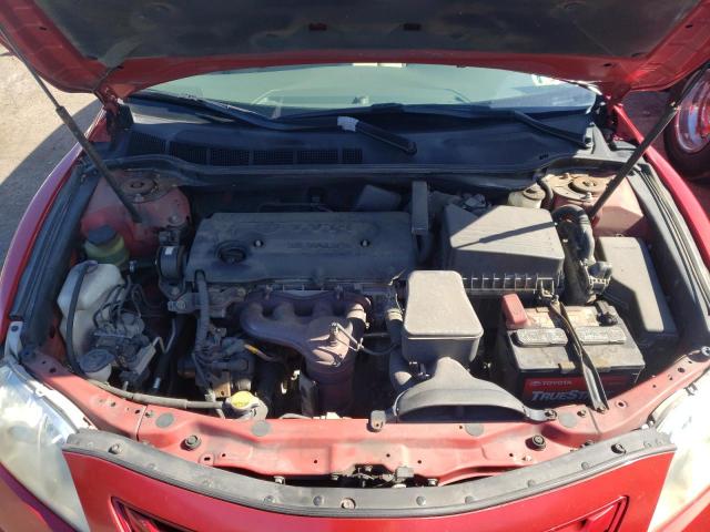 4T1BE46K47U069184 - 2007 TOYOTA CAMRY CE RED photo 7