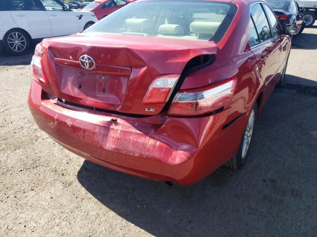 4T1BE46K47U069184 - 2007 TOYOTA CAMRY CE RED photo 9