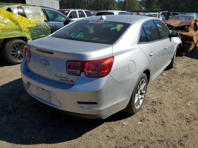 1G11D5RRXDF116132 - 2013 CHEVROLET MALIBU 1LT 银色 照片 4