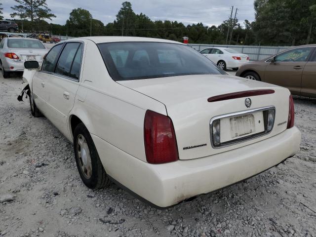 1G6KD54Y11U111342 - 2001 CADILLAC DEVILLE WHITE photo 3