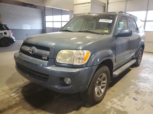 5TDBT48A86S264920 - 2006 TOYOTA SEQUOIA LI BLUE photo 2